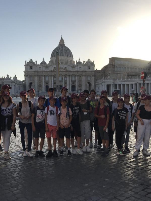 Voyage à Rome des jeunes de l'aumônerie du 6 au 10 juillet 2022