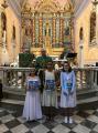 1ère communion d'Annaelle, Laura et Monica, le 20 septembre 2020