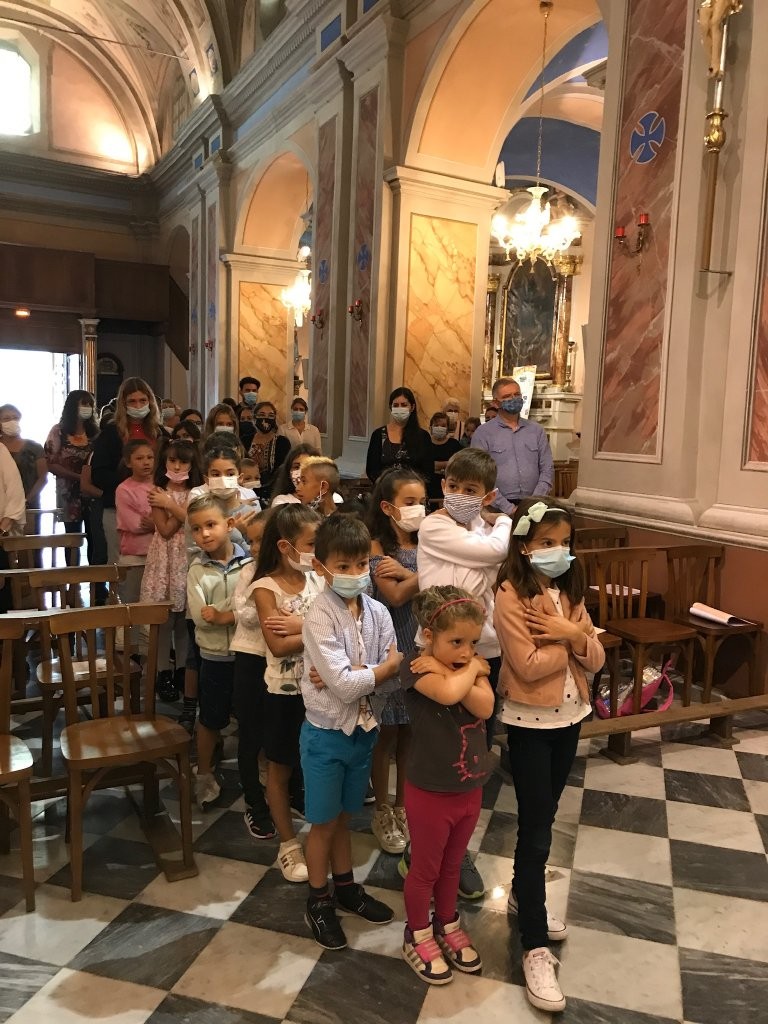La messe de rentrée des enfants du KT à Tourrette-Levens