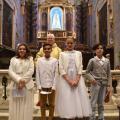 Première communion de Chloé, Manon, Gauthier et Noah, le 11 octobre 2020