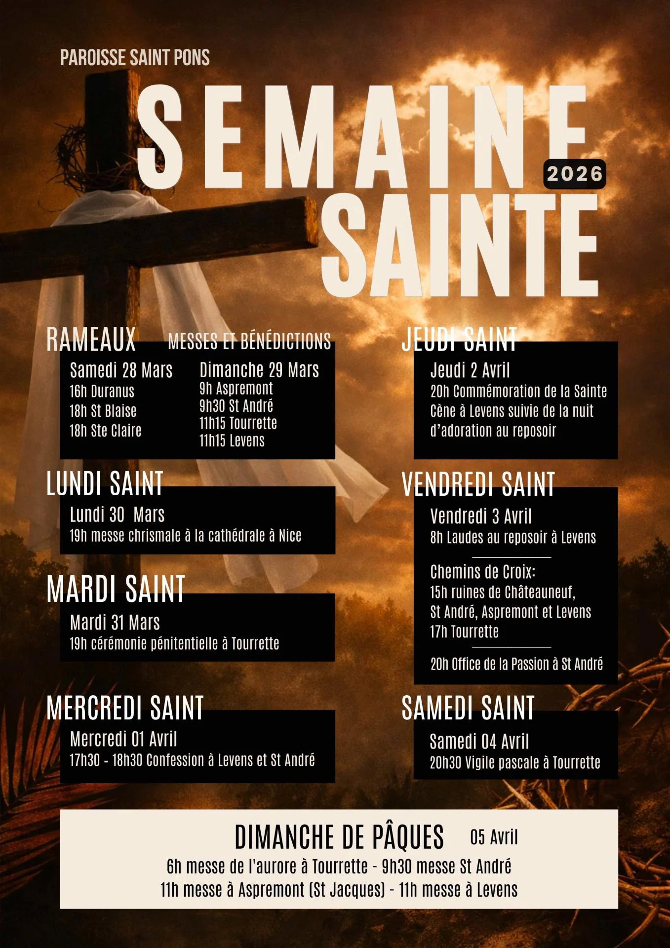 Semaine sainte 2026